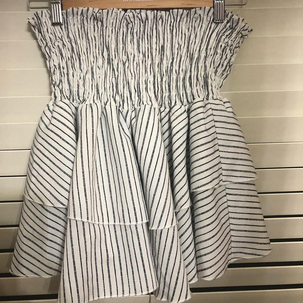 Princess Polly: navy and white flowy skirt